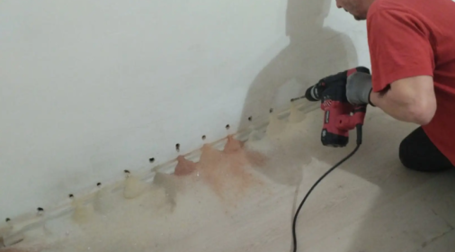 Pilisvörösvár - vegyes falú ház injektálás, fal injektálása, felázott falak javítása